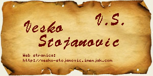 Vesko Stojanović vizit kartica